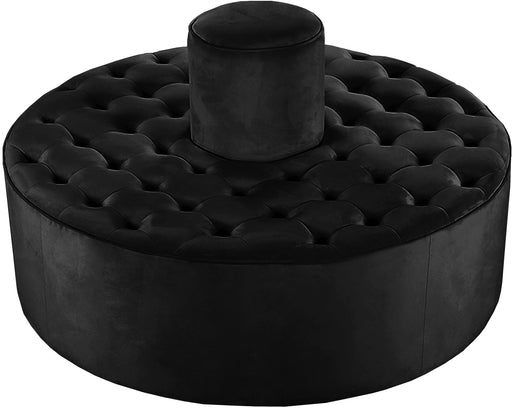 Banquet Black Velvet Ottoman/Bench - Royal Furniture & Gifts (MI) - Multi Location