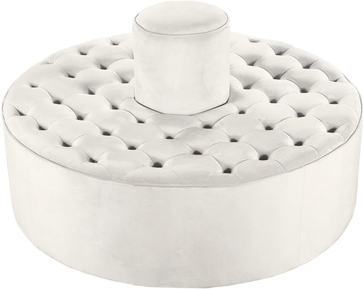 Banquet Cream Velvet Ottoman/Bench - Royal Furniture & Gifts (MI) - Multi Location