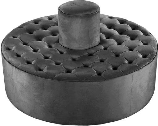 Banquet Grey Velvet Ottoman/Bench - Royal Furniture & Gifts (MI) - Multi Location