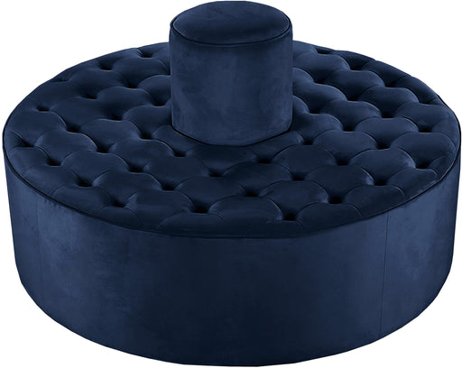 Banquet Navy Velvet Ottoman/Bench - Royal Furniture & Gifts (MI) - Multi Location