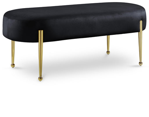 Gia Black Velvet Bench - Royal Furniture & Gifts (MI) - Multi Location