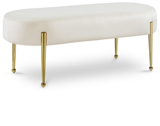Gia Cream Velvet Bench - Royal Furniture & Gifts (MI) - Multi Location
