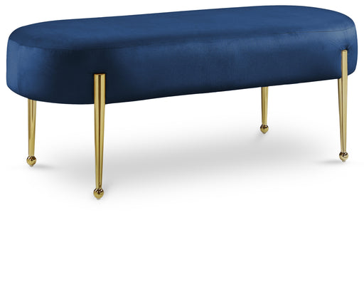 Gia Navy Velvet Bench - Royal Furniture & Gifts (MI) - Multi Location