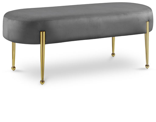 Gia Grey Velvet Bench - Royal Furniture & Gifts (MI) - Multi Location