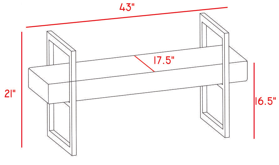 Chloe White Faux Fur Bench - Royal Furniture & Gifts (MI) - Multi Location