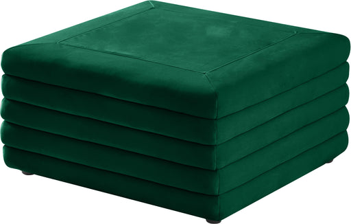 Lorenzo Green Velvet Ottoman - Royal Furniture & Gifts (MI) - Multi Location