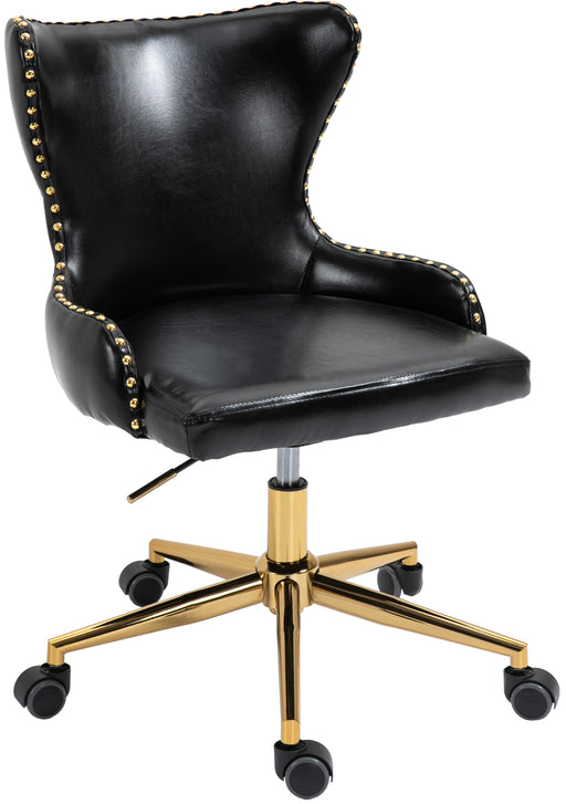 Hendrix Black Faux Leather Office Chair - Royal Furniture & Gifts (MI) - Multi Location