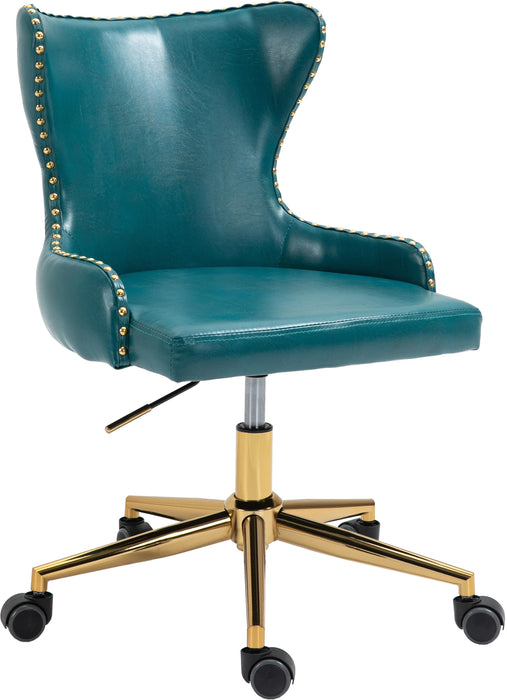 Hendrix Blue Faux Leather Office Chair - Royal Furniture & Gifts (MI) - Multi Location
