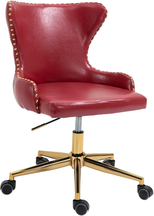 Hendrix Red Faux Leather Office Chair - Royal Furniture & Gifts (MI) - Multi Location
