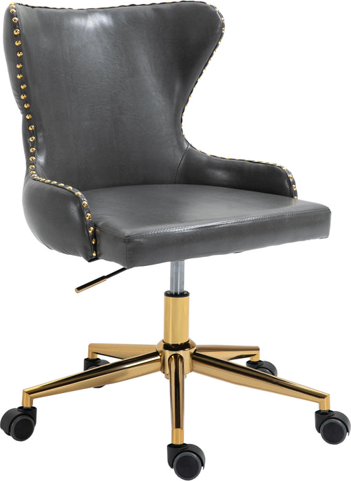 Hendrix Grey Faux Leather Office Chair - Royal Furniture & Gifts (MI) - Multi Location