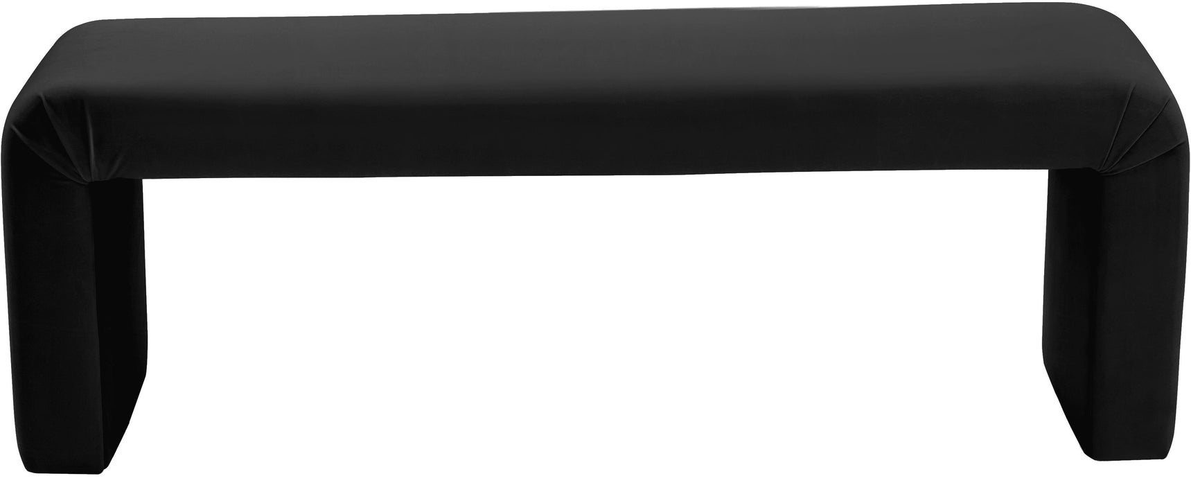 Minimalist Black Velvet Bench - Royal Furniture & Gifts (MI) - Multi Location