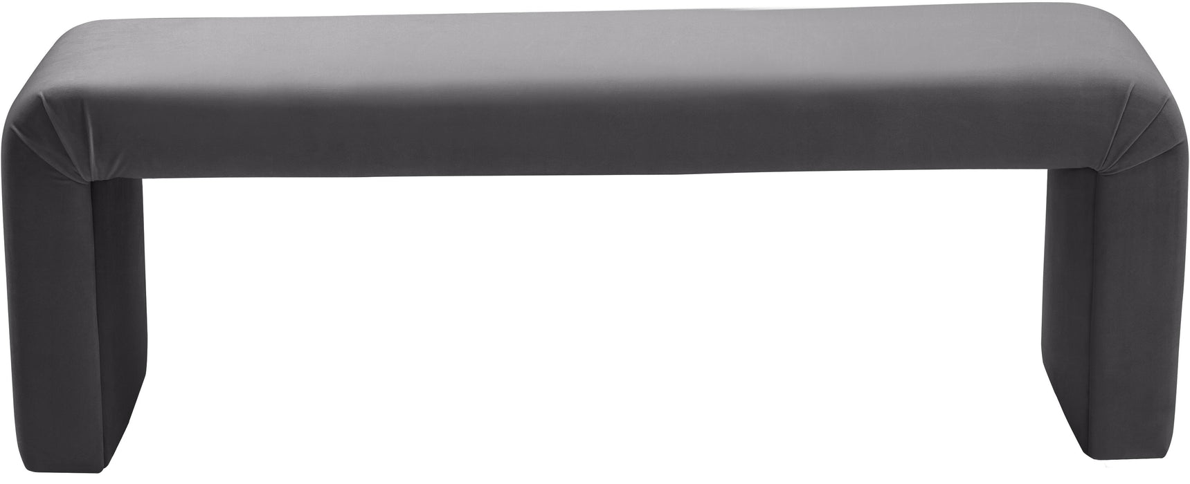 Minimalist Grey Velvet Bench - Royal Furniture & Gifts (MI) - Multi Location