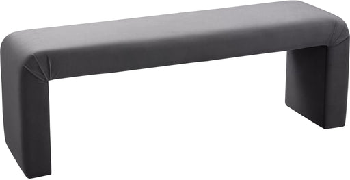 Minimalist Grey Velvet Bench - Royal Furniture & Gifts (MI) - Multi Location