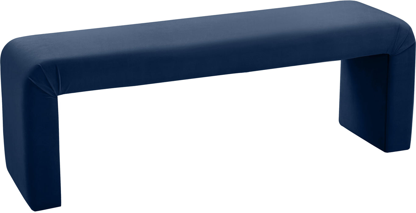 Minimalist Navy Velvet Bench - Royal Furniture & Gifts (MI) - Multi Location