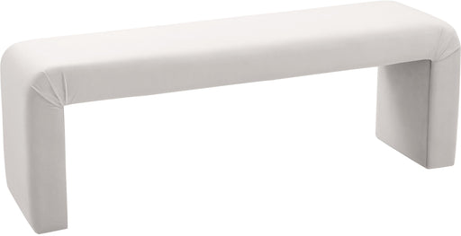 Minimalist Cream Velvet Bench - Royal Furniture & Gifts (MI) - Multi Location