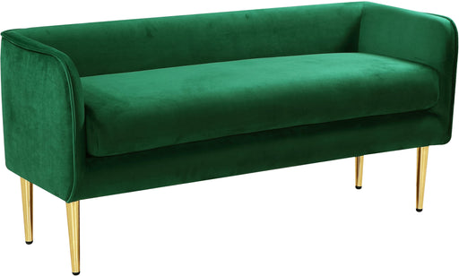Audrey Green Velvet Bench - Royal Furniture & Gifts (MI) - Multi Location