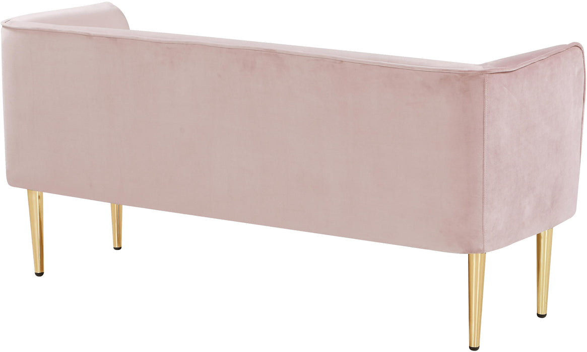 Audrey Pink Velvet Bench - Royal Furniture & Gifts (MI) - Multi Location