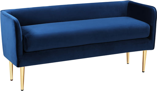 Audrey Navy Velvet Bench - Royal Furniture & Gifts (MI) - Multi Location