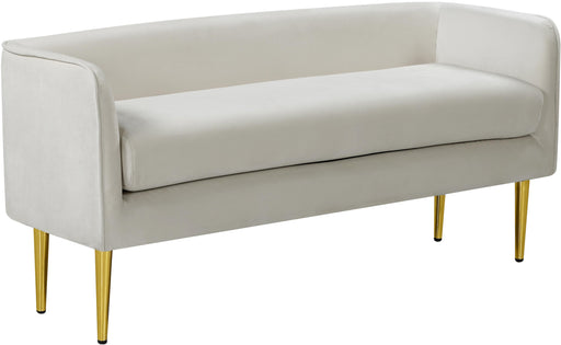 Audrey Cream Velvet Bench - Royal Furniture & Gifts (MI) - Multi Location