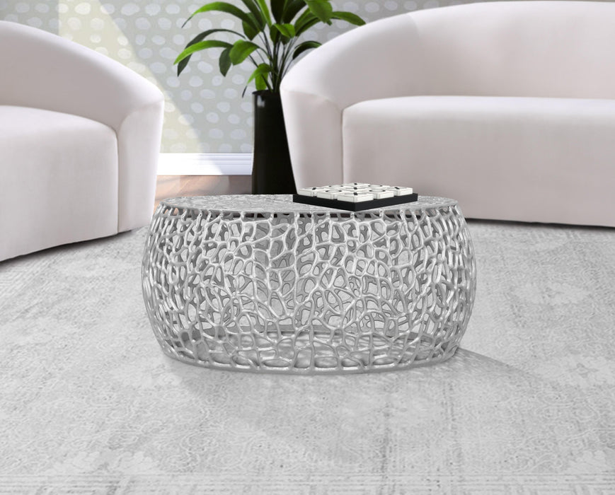 Priya Silver Coffee Table - Royal Furniture & Gifts (MI) - Multi Location