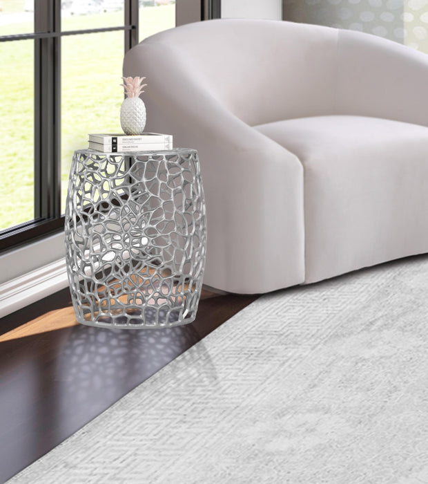 Priya Silver End Table - Royal Furniture & Gifts (MI) - Multi Location