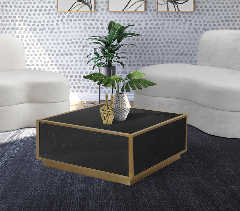 Glitz Black Faux Marble Coffee Table - Royal Furniture & Gifts (MI) - Multi Location