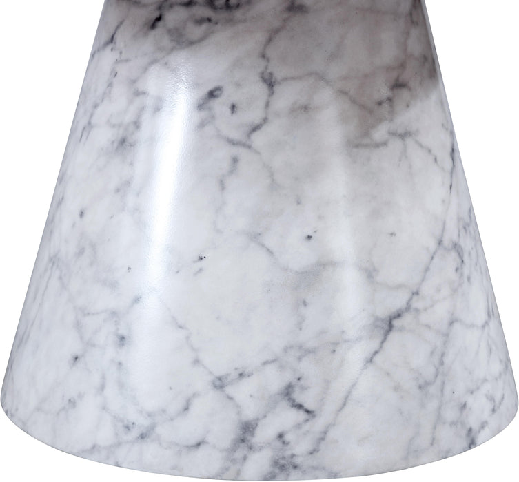Omni White Faux Marble Coffee Table - Royal Furniture & Gifts (MI) - Multi Location