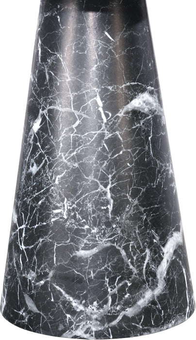 Omni Black Faux Marble End Table - Royal Furniture & Gifts (MI) - Multi Location