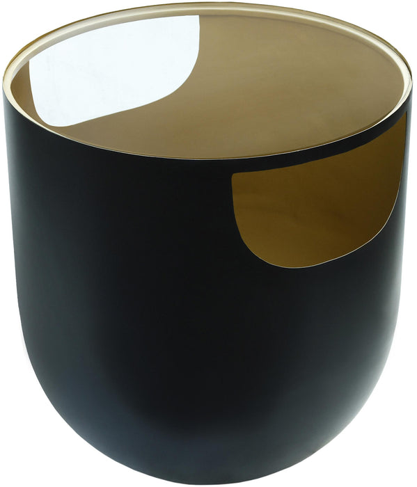 Doma Black / Gold End Table - Royal Furniture & Gifts (MI) - Multi Location