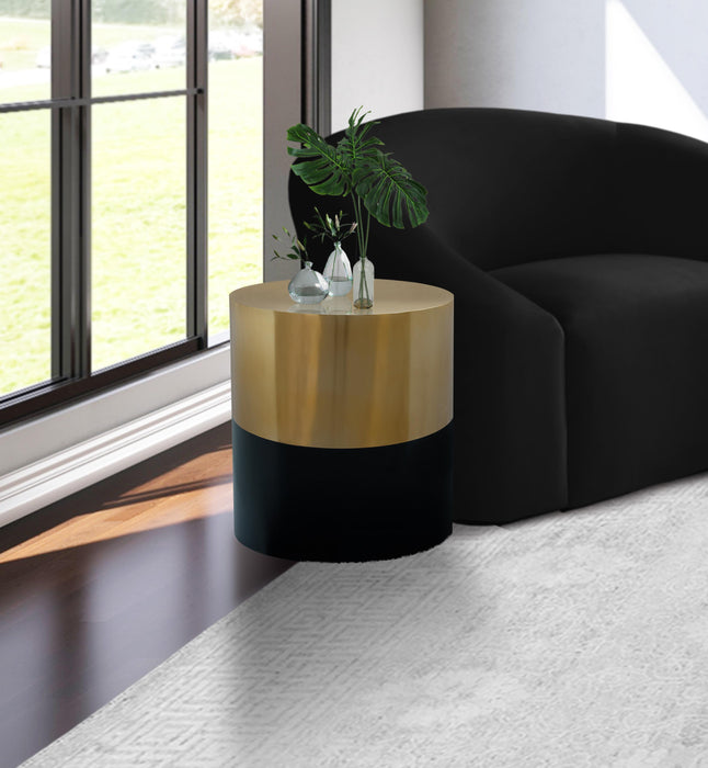 Sun Black / Gold End Table - Royal Furniture & Gifts (MI) - Multi Location