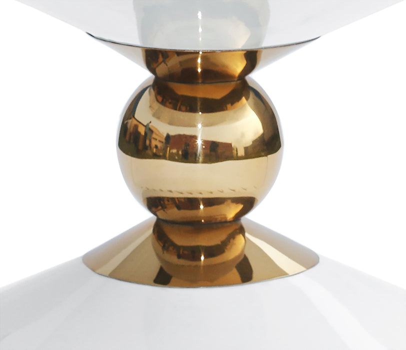 Malia White / Gold Coffee Table - Royal Furniture & Gifts (MI) - Multi Location