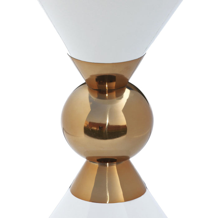 Malia White / Gold End Table - Royal Furniture & Gifts (MI) - Multi Location