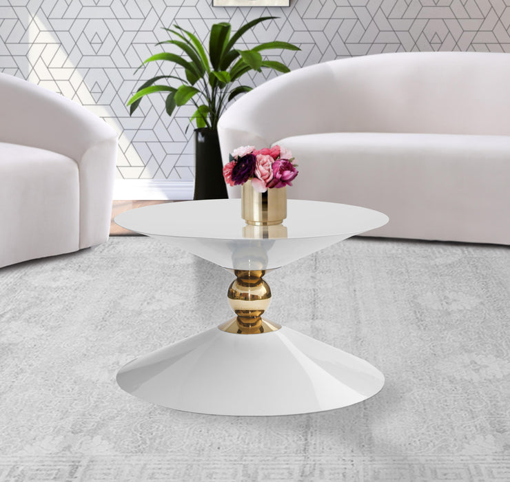 Malia White / Gold Coffee Table - Royal Furniture & Gifts (MI) - Multi Location