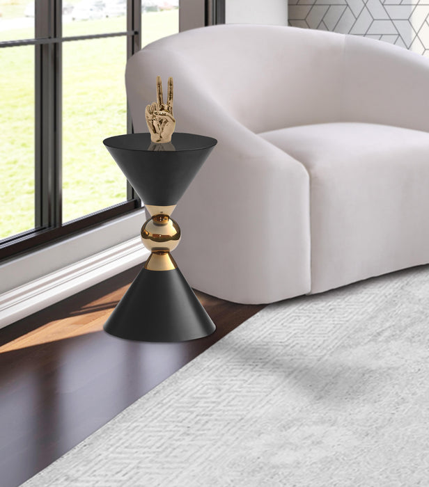 Malia Black / Gold End Table - Royal Furniture & Gifts (MI) - Multi Location