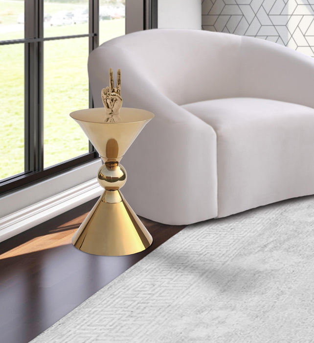 Malia Gold End Table - Royal Furniture & Gifts (MI) - Multi Location