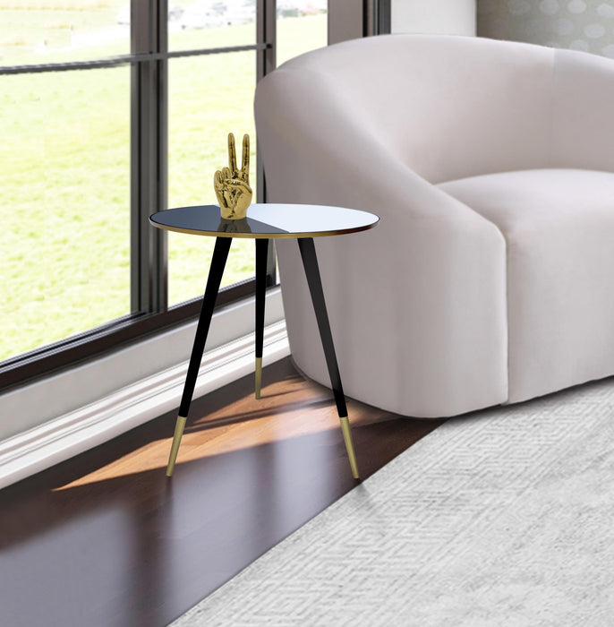Reflection Gold / Black End Table - Royal Furniture & Gifts (MI) - Multi Location