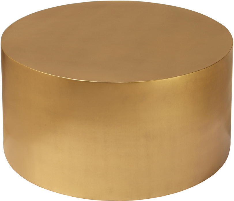 Cylinder Brushed Gold Coffee Table - Royal Furniture & Gifts (MI) - Multi Location