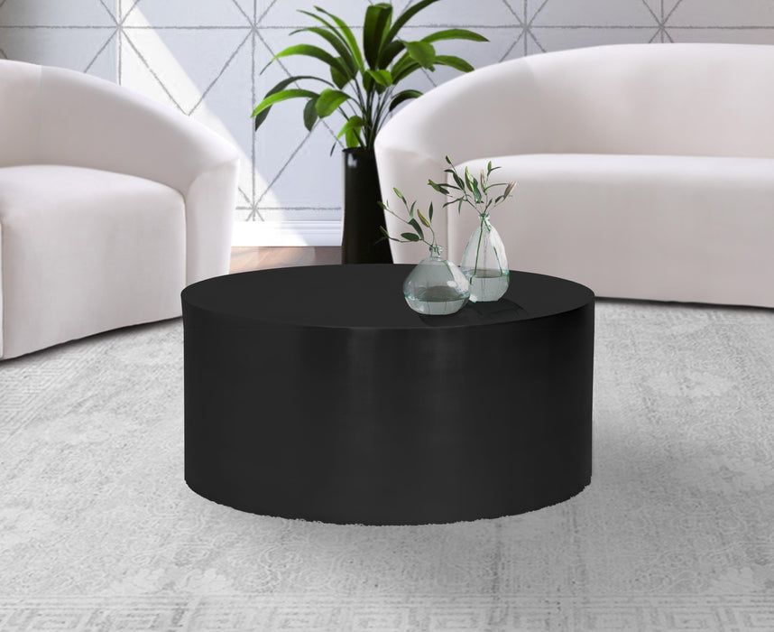 Cylinder Matte Black Coffee Table - Royal Furniture & Gifts (MI) - Multi Location