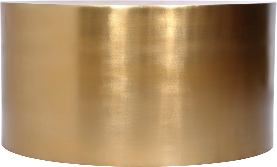 Cylinder Brushed Gold Coffee Table - Royal Furniture & Gifts (MI) - Multi Location