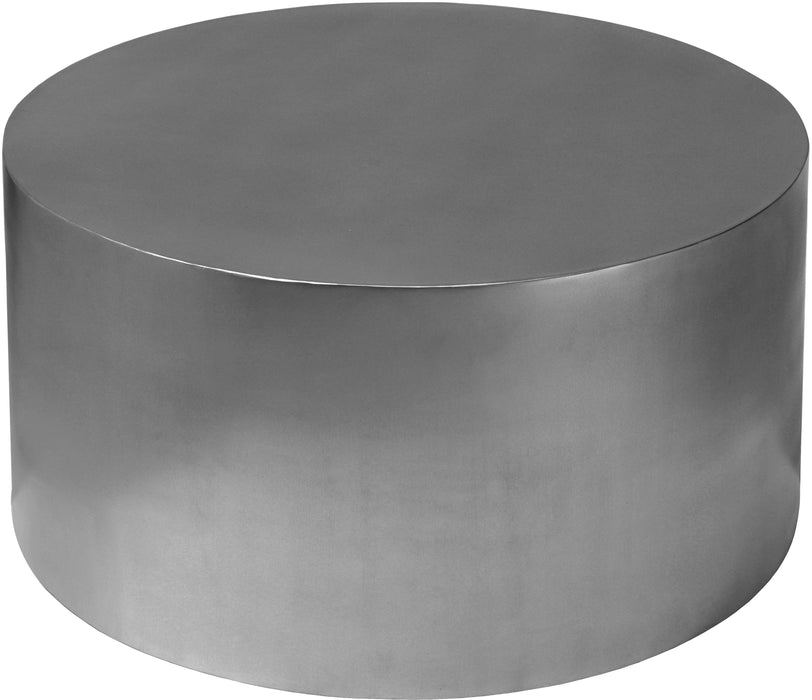 Cylinder Brushed Chrome Coffee Table - Royal Furniture & Gifts (MI) - Multi Location
