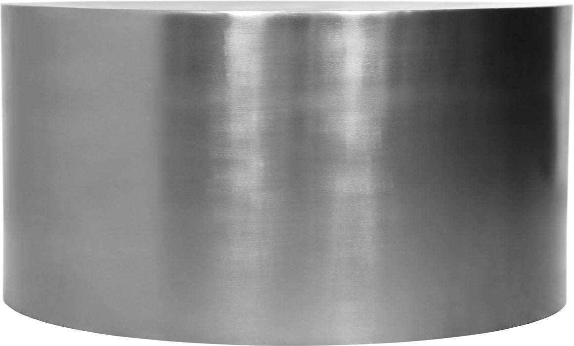 Cylinder Brushed Chrome Coffee Table - Royal Furniture & Gifts (MI) - Multi Location