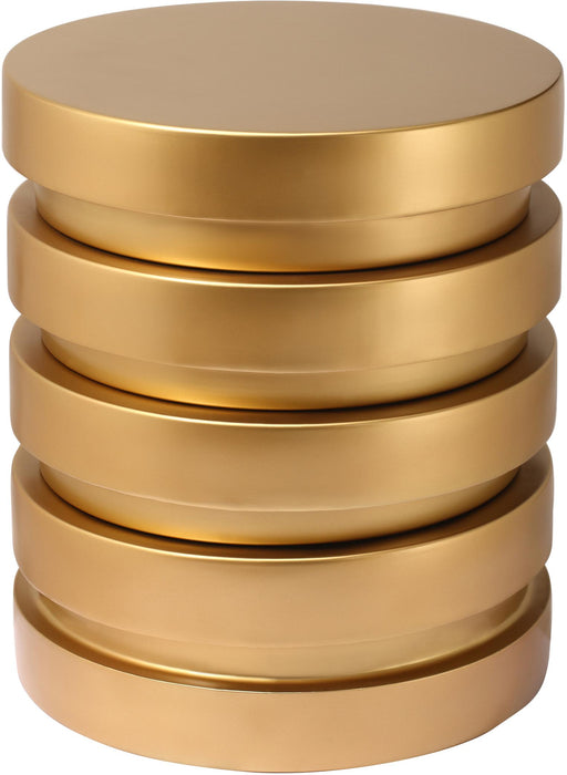 Levels Brushed Gold End Table - Royal Furniture & Gifts (MI) - Multi Location