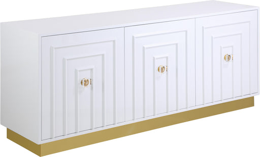 Cosmopolitan White Lacquer Sideboard/Buffet - Royal Furniture & Gifts (MI) - Multi Location