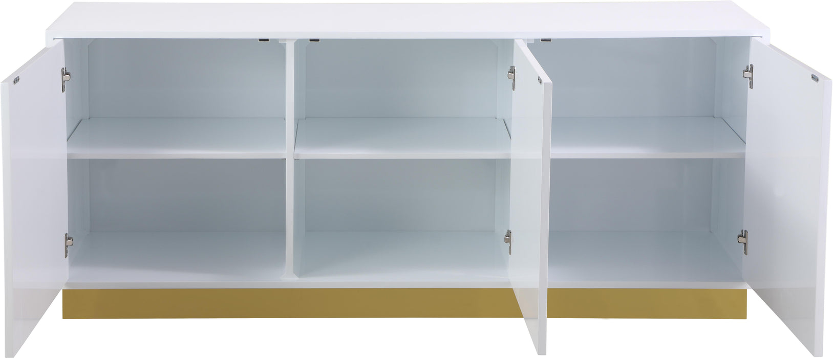 Cosmopolitan White Lacquer Sideboard/Buffet - Royal Furniture & Gifts (MI) - Multi Location