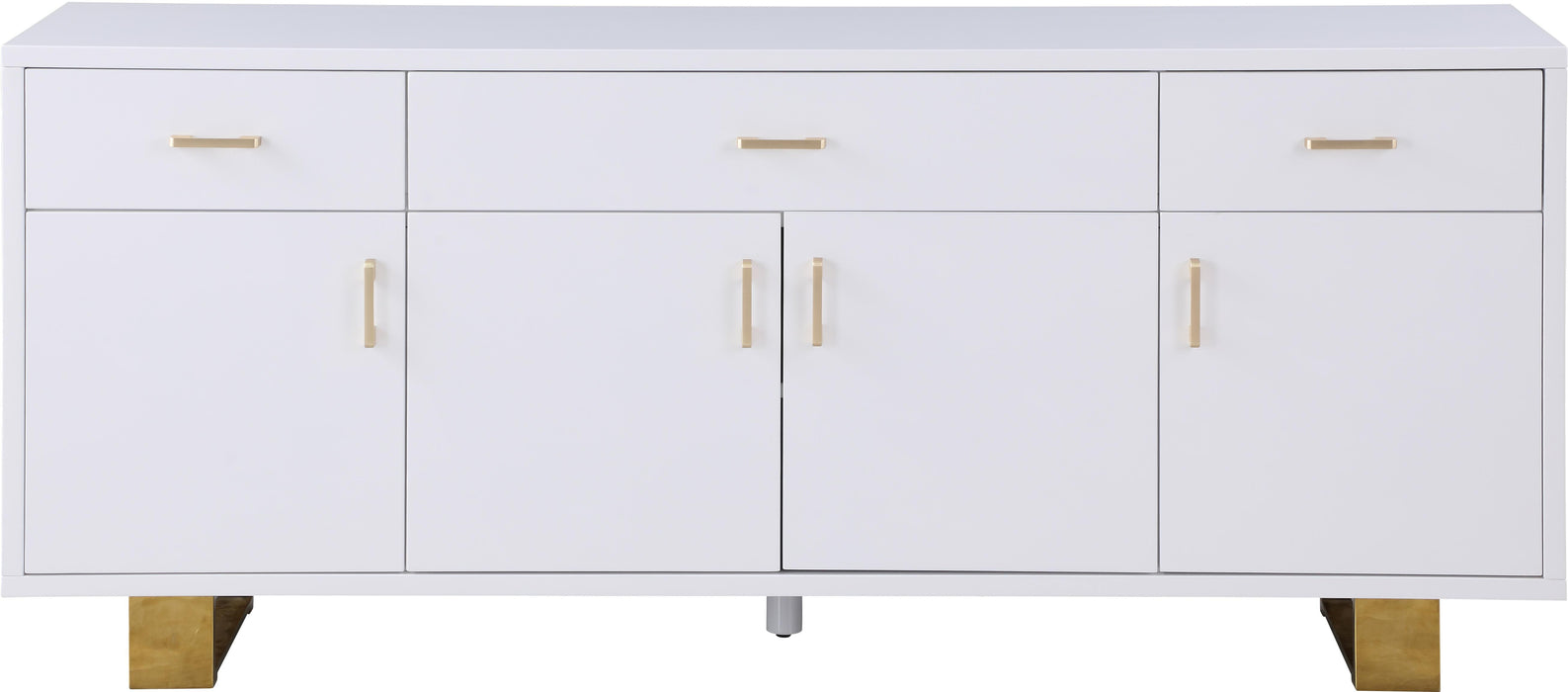 Excel White Lacquer Sideboard/Buffet - Royal Furniture & Gifts (MI) - Multi Location