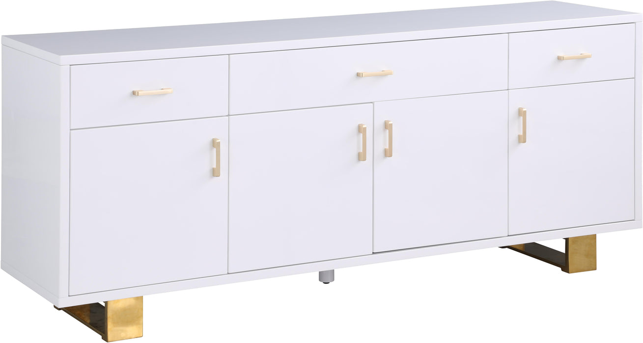 Excel White Lacquer Sideboard/Buffet - Royal Furniture & Gifts (MI) - Multi Location