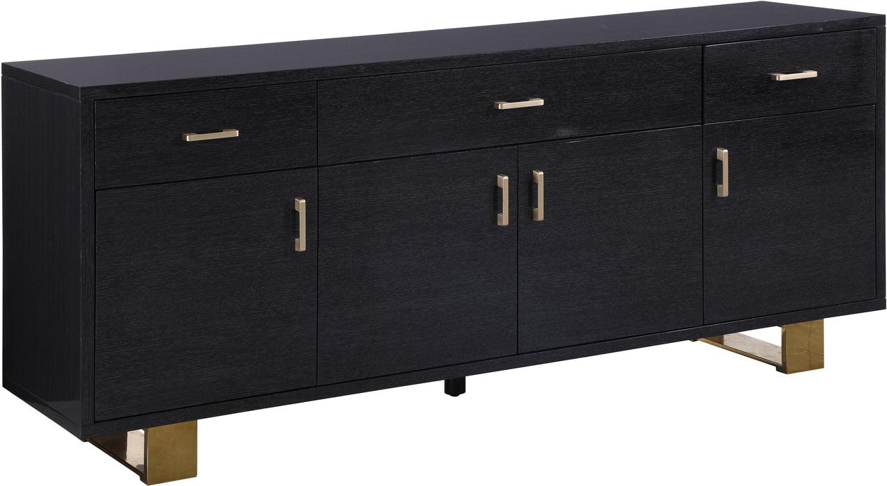 Excel Grey Oak Veneer Lacquer Sideboard/Buffet - Royal Furniture & Gifts (MI) - Multi Location