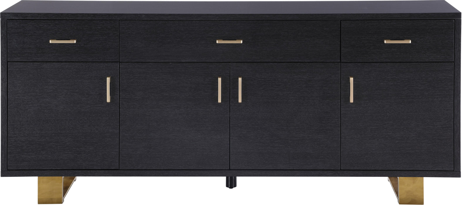 Excel Grey Oak Veneer Lacquer Sideboard/Buffet - Royal Furniture & Gifts (MI) - Multi Location