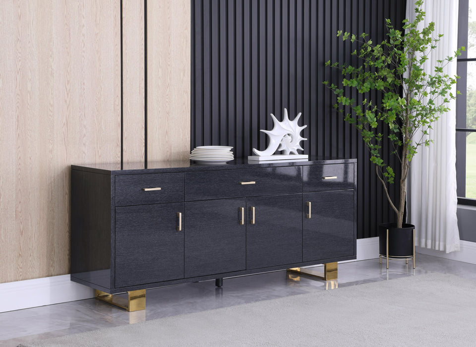 Excel Grey Oak Veneer Lacquer Sideboard/Buffet - Royal Furniture & Gifts (MI) - Multi Location