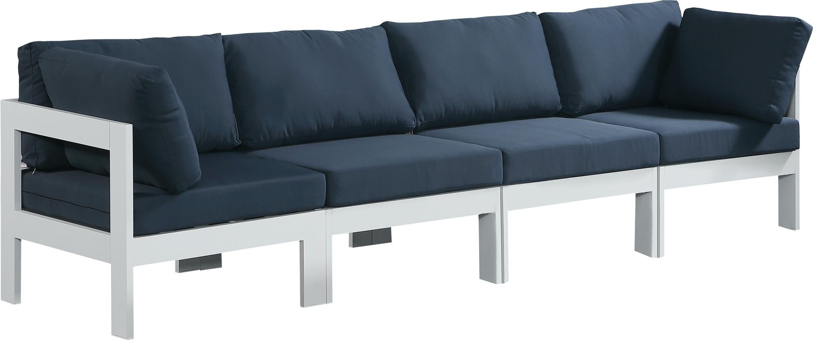 Nizuc Navy Waterproof Fabric Outdoor Patio Modular Sofa - Royal Furniture & Gifts (MI) - Multi Location